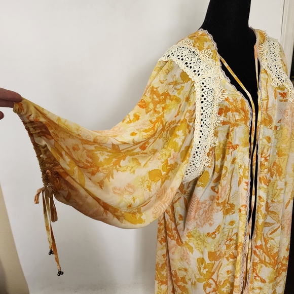 Free people lost in love golden yellow kimono - Picture 14 of 16